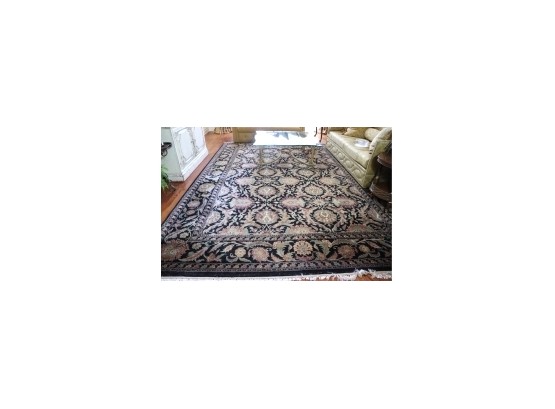 Large Quality Area Rug With A Floral Design Measures Appx 166 Inches X 121 Inches