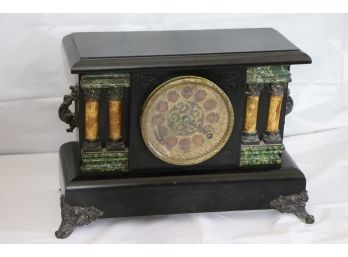 Vintage Sessions Clock Company Mantle Clock With Key