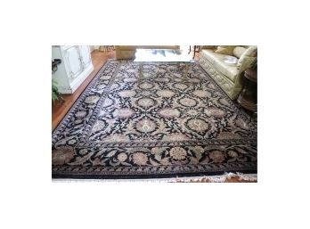 Large Quality Area Rug With A Floral Design Measures Appx 166 Inches X 121 Inches