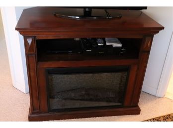 Electric Fireplace Media Stand Contents Not Included
