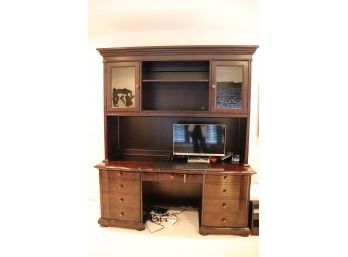 Executive Desk Unit With Hutch Great For Working From Home! (Contents Not Included)