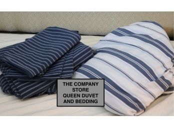 Instant Nautical Inspired Bedroom With This Queen Size Duvet & Coordinating Sheet Set By The Company Stor