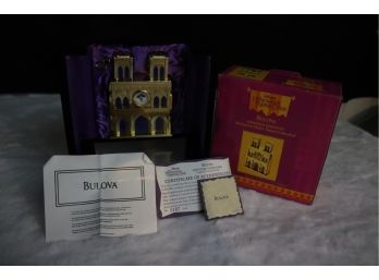 Vintage Bulova Disneys The Hunchback Of Notre Dame  Miniature Cathedral Ltd Ed Clock
