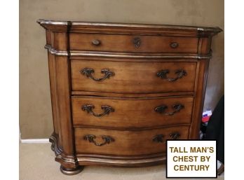 Vintage Quality Century Furniture Country French/Traditional 4 Drawer Tall Dresser