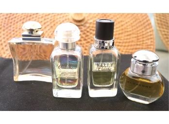 4 Womens High End Designer Perfumes By Herms & Burberry