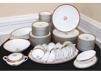 Vintage Noritake Fine China In Goldston Pattern Dining Set  Service For 10 & Serving Pieces
