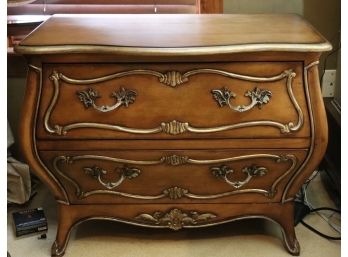 Vintage Quality Century Furniture Country French/Traditional 2 Drawer Bomb Chest/Nightstand