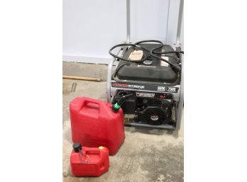 Power Stroke 6000 Running Watts, 7500 Starting Watts Gas Powered House Generator With Fuel Containers