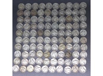 100 Mercury Silver Dimes