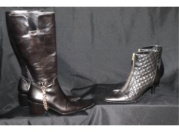Pairs Of Biker Chic City Style Boots From Cesare Paciotti And More