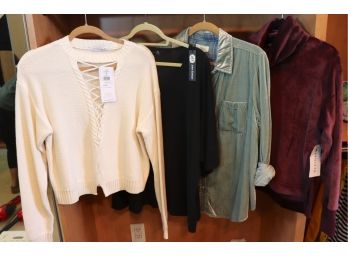 4 Womens Long Sleeve Size Medium To Large Tops From Anthropologie, Athleta And More