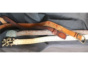 Lot Of Women's Leather Belt- Western And Boho Style