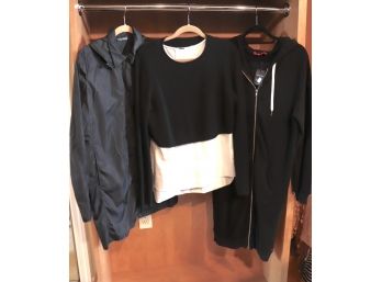 3 Womens Size Medium/Large Black Casual Pieces By Elie Tahari & More