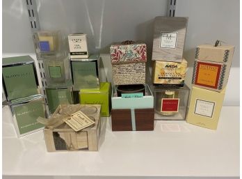 Scentastic Lot Of Assorted Scented Candles In Various Sizes, All Unused With Original Packaging