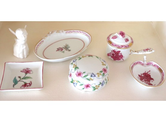 Vintage Hand Painted Porcelain By Herend Hungary,  LEC Limoges France & More