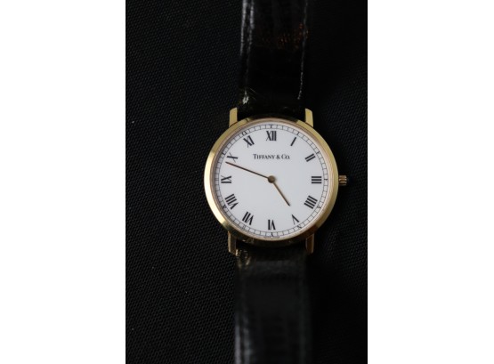 Tiffany And Co. 18K YG Men's Quartz Watch