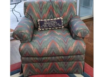 Vintage Sherrill Custom Roll Arm Club Chair