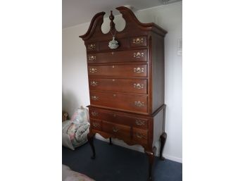 Queen Anne Style Highboy Chest With 7 Drawers