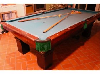Vintage Custom V. Loria & Sons Billiards Table