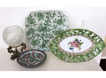 Vintage Decorative Accessories  Hand Painted Porcelain Dishes & More