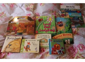 Assortment Of Early Childrens Books And Board Games Ages 4
