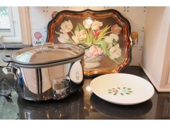 Assortment Of Kitchen Accessories & All-Clad Slow Cooker