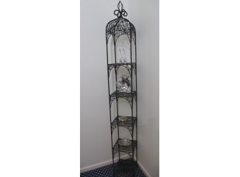 Creative Birdcage Style 4-Shelf Decorative Tower