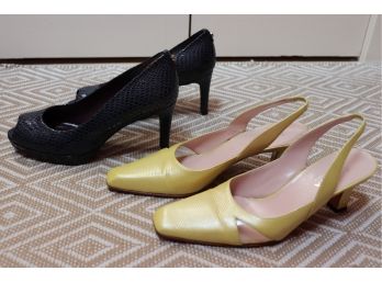 Vintage Escada & Stuart Weitzman Womens High Heels - Shoe Size 8