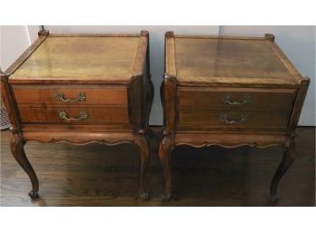 Pair Of Vintage Flint & Horner Louis XVI Style End Tables