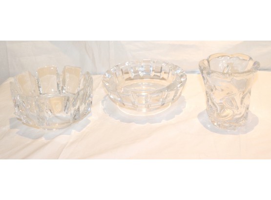 Orrefors Contemporary Crystal Serving Pieces Or Display