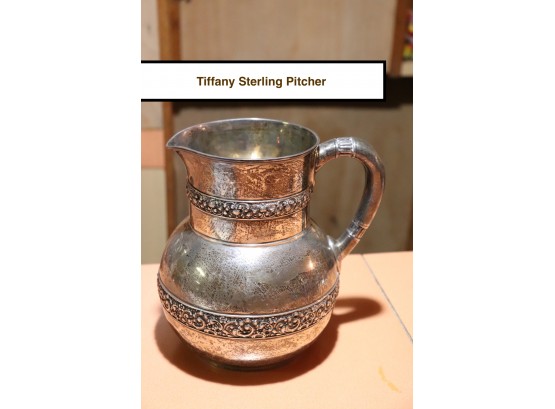 Tiffany And Company  Sterling Pitcher With Handle Circa Late 1800's