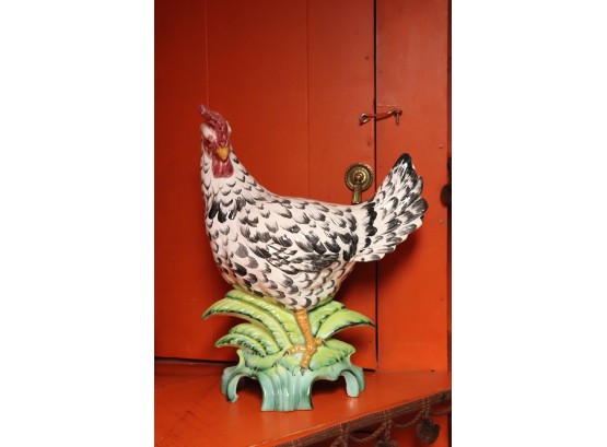 Large Decorative Ceramic Rooster. Great Kitchen Display!