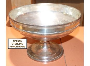 Tiffany Sterling Punch Bowl: Marked Tiffany And Co.