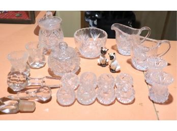 20 Pieces Of Crystal Smalls, Great For Serving