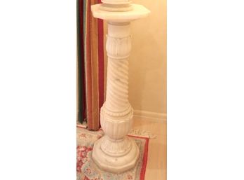Antique White Marble Pedestal