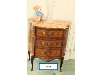PAIR Of French Night Stands/Cabinets