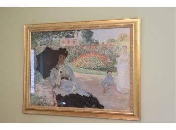Monet Art Print In Quality Gold Leaf Frame