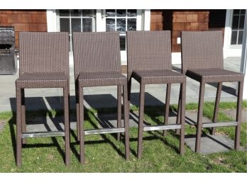 Set Of 4 Quality Skyline Outdoor Counter/Bar Stools