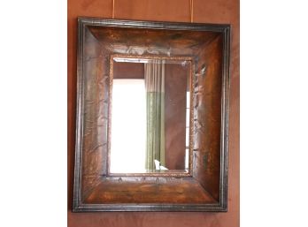 Quality Wall Mirror With A Distressed Finished Style Frame