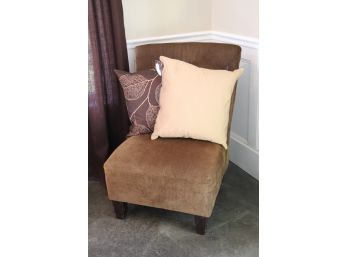 Brown Accent Chair With Decorative Pillows Includes One Pillow From Rodeo Home