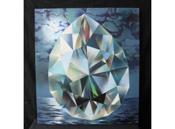 'Diamond At Sea' By Stan Jorgensen Acrylic - Signed On Back
