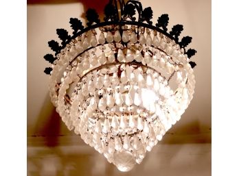 Very Pretty And Highly Sought After 6-Tiered Crystal Chandelier & Ball Great Condition & Fabulous Look