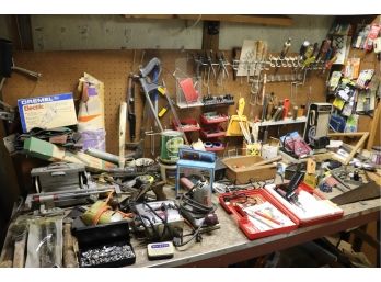 Large Workshop Collection Take It All! - Assorted Tools & Accessories - Workbench Not Included
