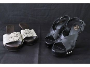 Womens Shoes Includes Size 39 ASH Black Wedges & Size 8.5 Tori Burch