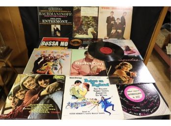 Collection Of Record Albums Includes The Beatles Englands No 1 Vocal Group 1964, The Monkees & Belafonte