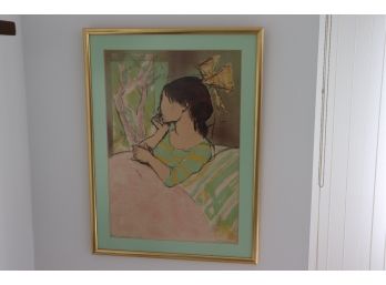 Very Pretty  81/200 Signed Artist Print In A Matted Frame Signed By Artist