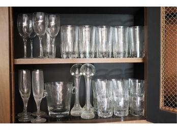 Large Collection Of Assorted Barware & Glasses