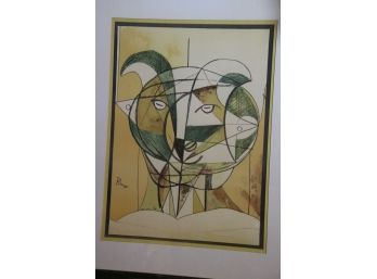 Framed Picasso Poster Print In A Matted Frame