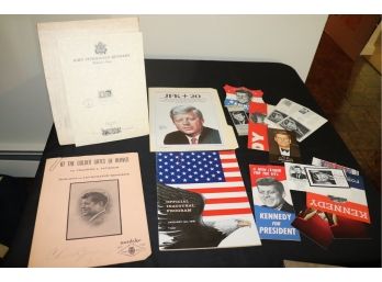 Collection Of JFK Ephemera Includes Envelopes, Postcards, Pamphlets & More