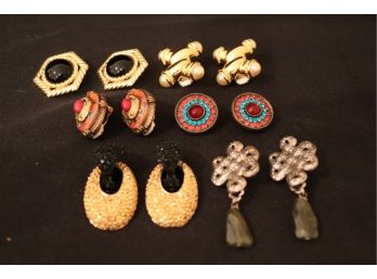 Collection Of Beautiful Fashion Clip-on Earrings Includes Dubin NR Earrings